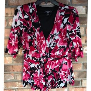 R & M Richards Women’s Wrap Top  10 Petite